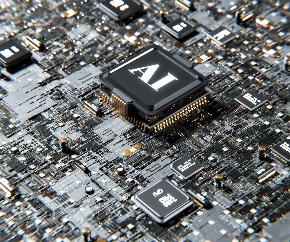 AI chip close-up